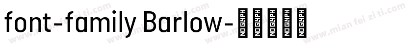 font-family Barlow字体转换